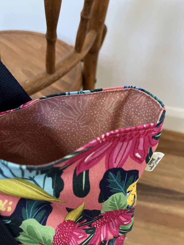 Oversized Market/Beach Tote Bag - Waratah Rosella - Image 2