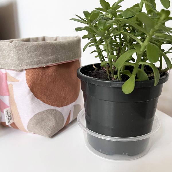 Fabric Storage Cube / Plant Pot Cover - Zig Zag - Image 3