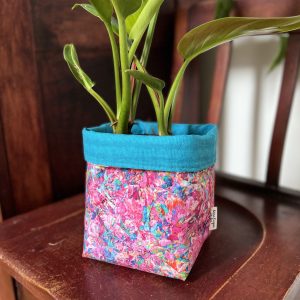 Fabric Storage Cube / Plant Pot Cover - Party Pink