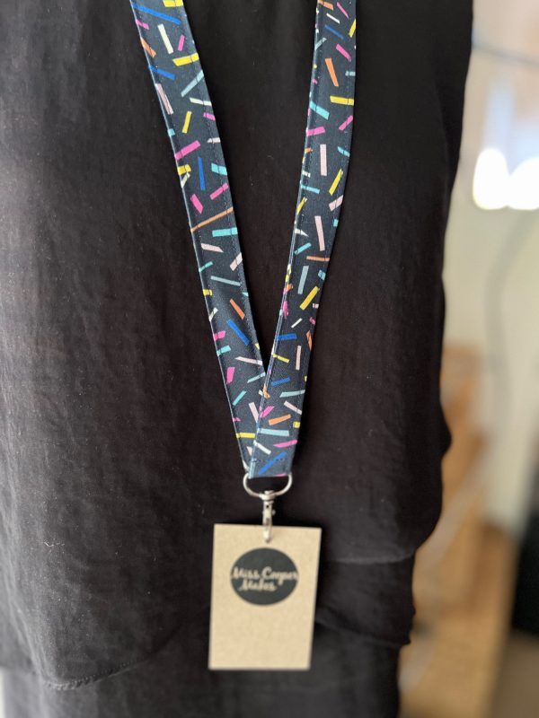 Fabric Lanyard - Sprinkles - Image 2