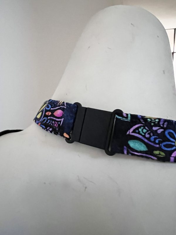 Fabric Lanyard - Olive Green Metallic - Image 2
