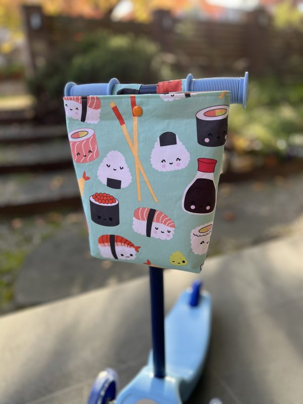 Scooter / Pram / Bike Handle Bar Bag - Sushi Time - Image 4