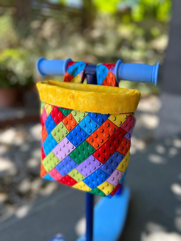 Scooter / Pram / Bike Handle Bar Bag - Building Blocks