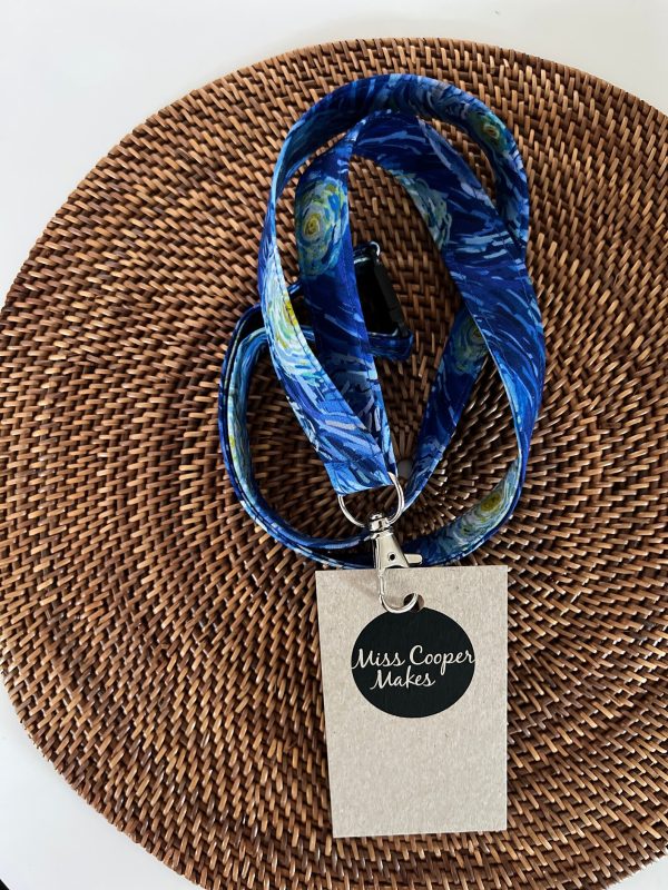 Fabric Lanyard - Starry Night - Image 2
