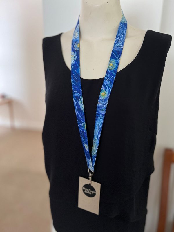Fabric Lanyard - Starry Night