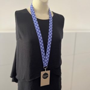 Fabric Lanyard - Mini Plaid