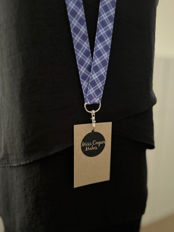 Fabric Lanyard - Mini Plaid - Image 3