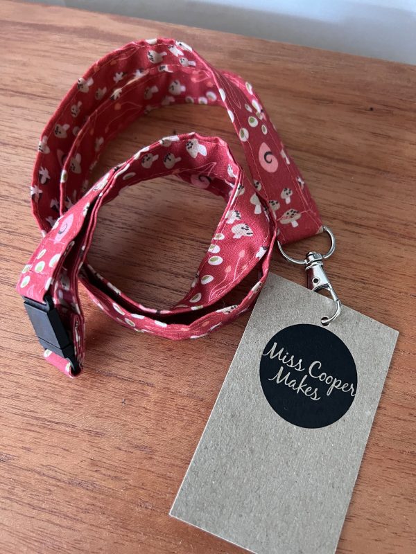 Fabric Lanyard - Mushrooms in Bloom - Image 2