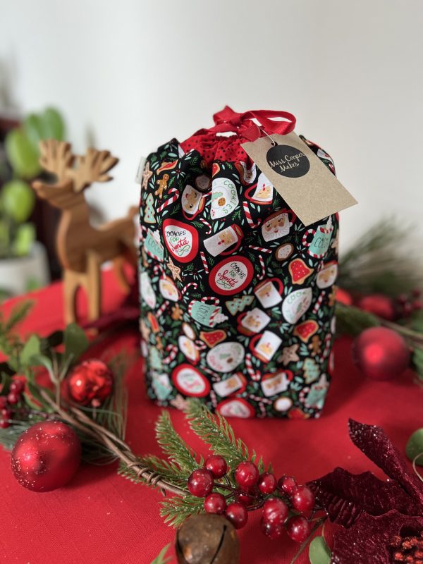 Christmas Gift Bag - Cookies for Santa - Small