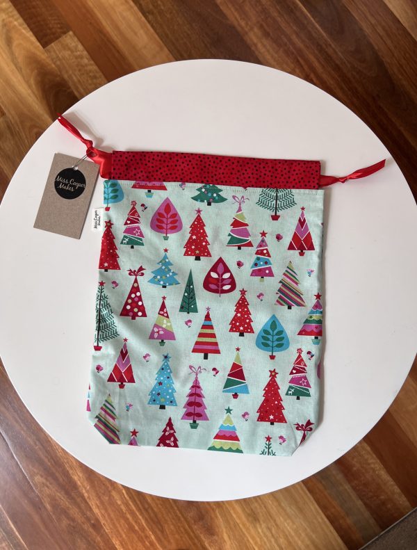 Christmas Gift Bag - Christmas Trees - Small - Image 2
