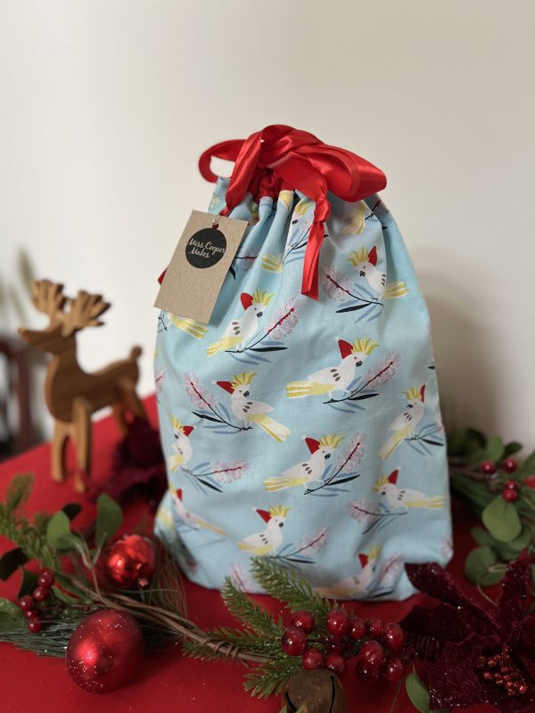 Christmas Gift Bag - Cockatoo - Medium