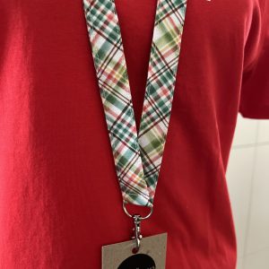 Fabric Lanyard - Christmas Plaid