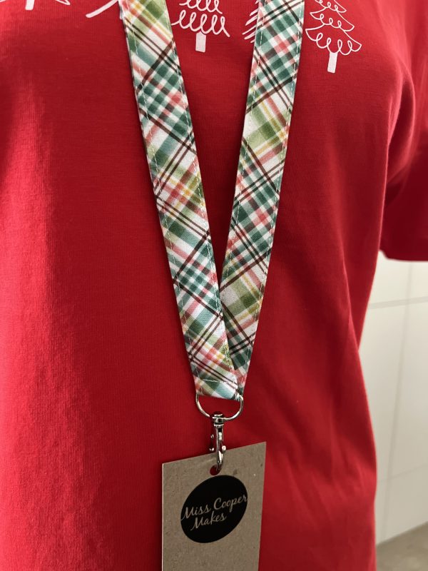 Fabric Lanyard - Christmas Plaid