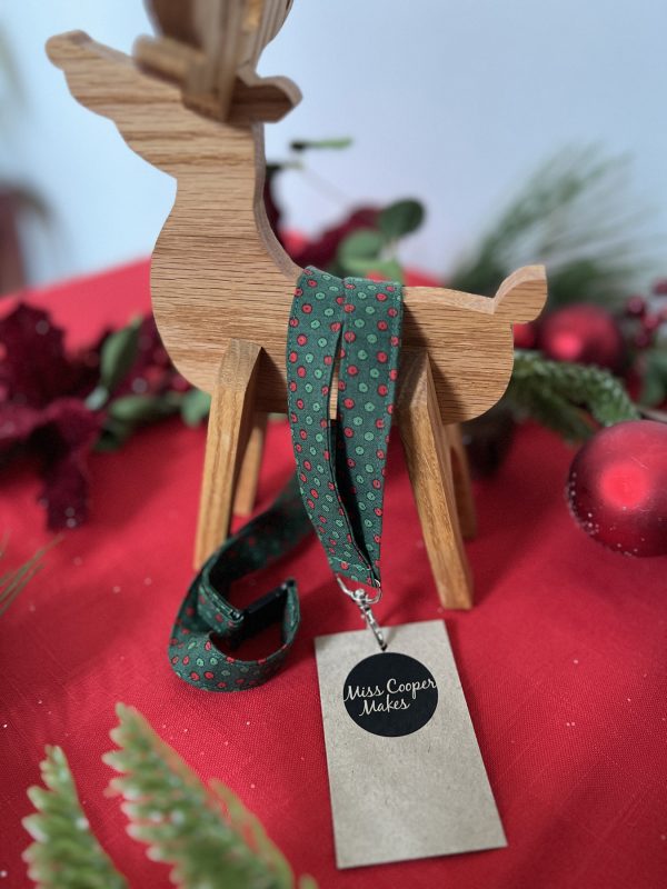 Fabric Lanyard - Christmas Dots - Image 2