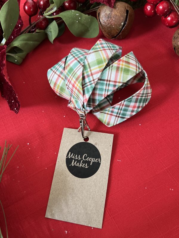 Fabric Lanyard - Christmas Plaid - Image 5