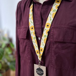 Fabric Lanyard - Sunflower