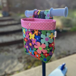 Scooter / Pram / Bike Handle Bar Bag - Painted Flowers