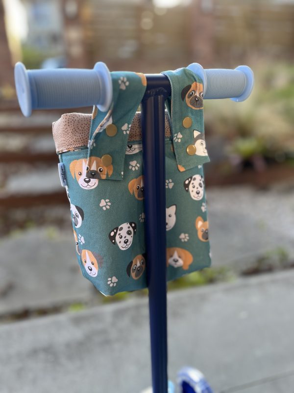 Scooter / Pram / Bike Handle Bar Bag - Puppy Dog Cuties - Image 4