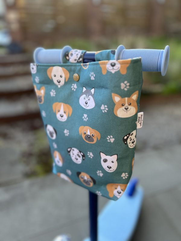 Scooter / Pram / Bike Handle Bar Bag - Puppy Dog Cuties - Image 2