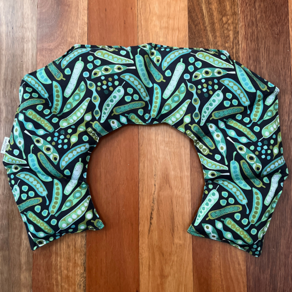 Origami-Inspired Curved Wheat Pack for Neck & Shoulders - Pea Pods - Image 4